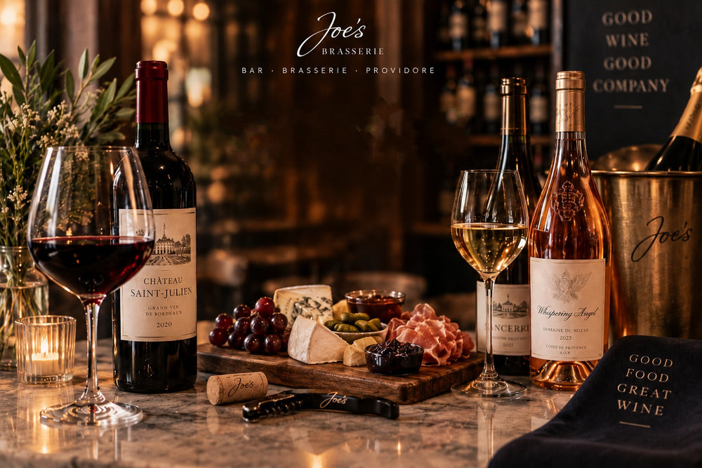 House wine at Joe's Brasserie