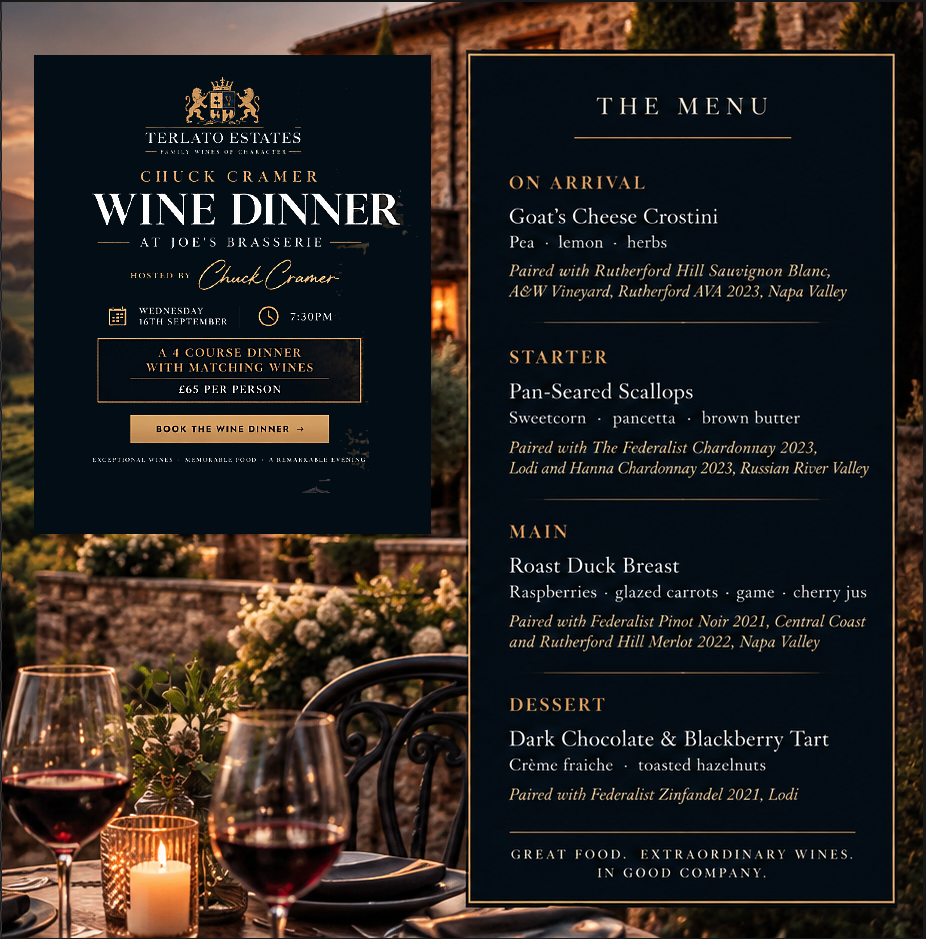 Chuck Cramer Terlato Estates Wine Dinner