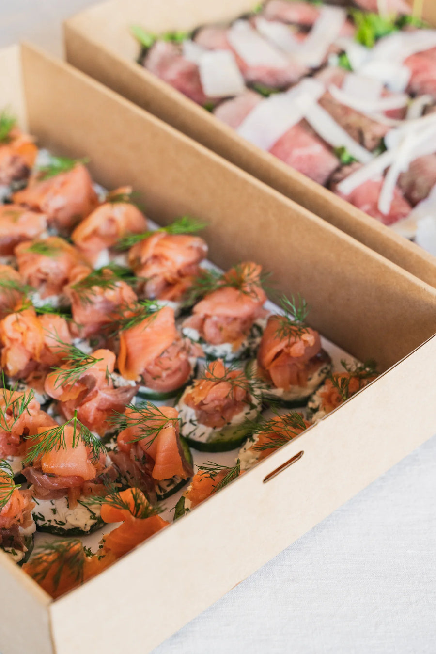 Smoked Salmon & Cucumber Canapés