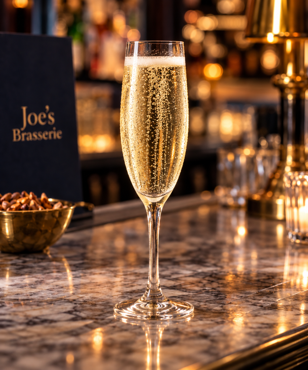 Glass of Prosecco at Joe's Brasserie