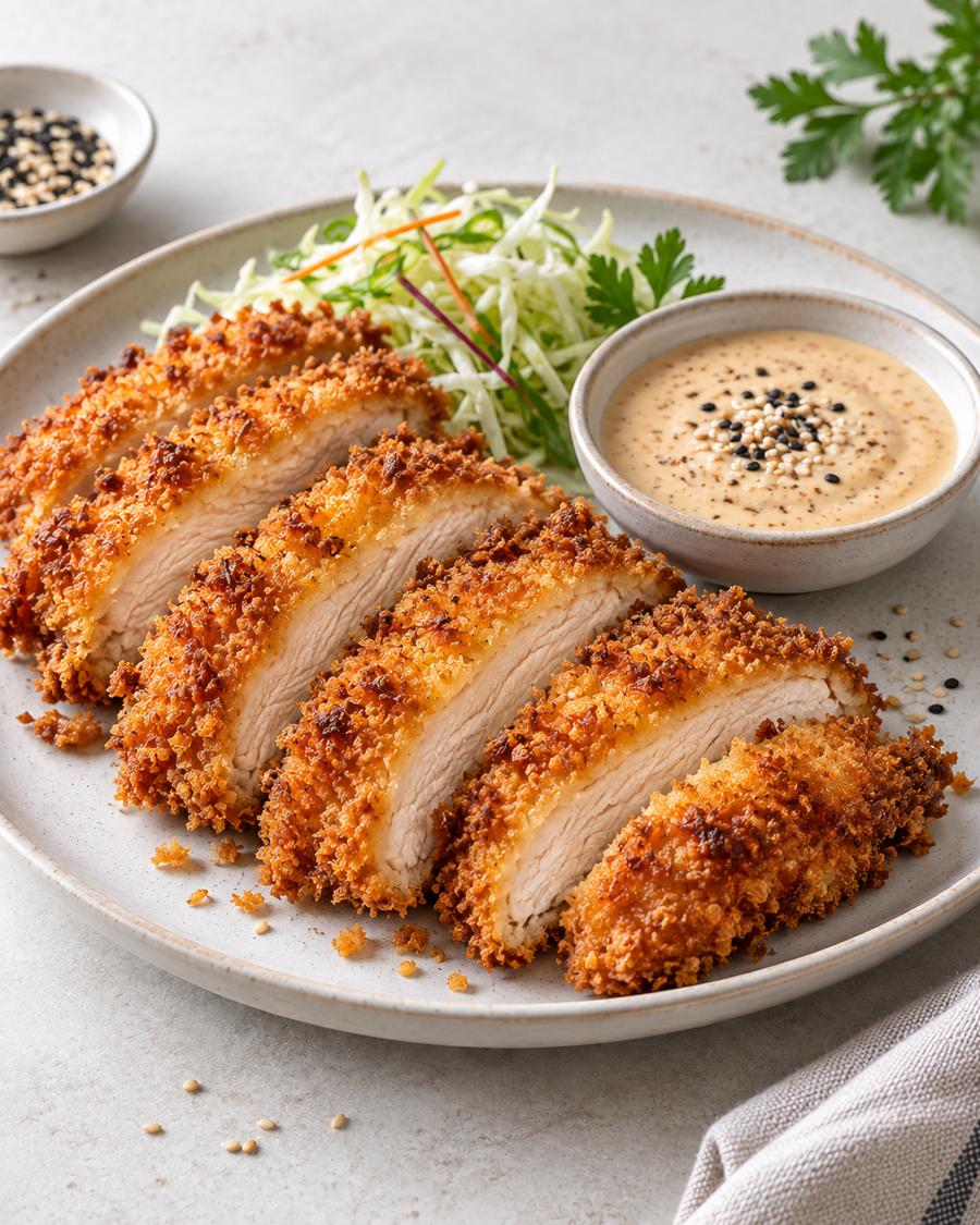 Chicken Katsu with Japanese Sesame Mayo