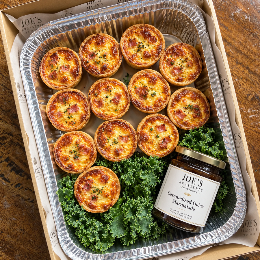 Mini Quiche Lorraine with Caramelised Onion Marmalade