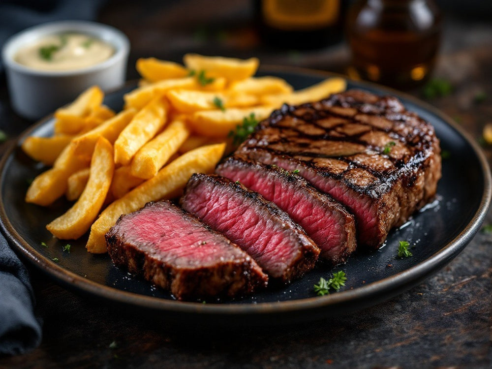 Steak frites at Joe's Brasserie